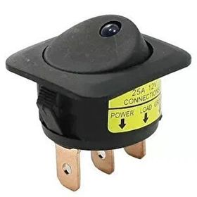 Powermaster IC-132D LEdli 3 Pin 25 Amper 12 Volt DC Kırmızı On-Off Anahtar