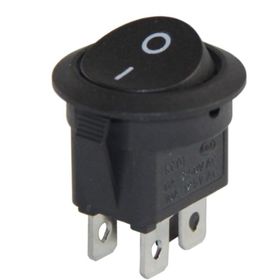 Powermaster IC-133-4 4 Pinli On-Off Işıksız Yuvarlak Anahtar