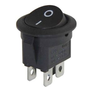 Powermaster IC-133-4 4 Pinli On-Off Işıksız Yuvarlak Anahtar