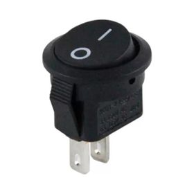 Powermaster IC-134E Mini Yuvarlak 2 Pin Işıksız ON-OFF Anahtar