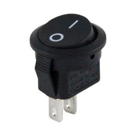 Powermaster IC-134E Mini Yuvarlak 2 Pin Işıksız ON-OFF Anahtar