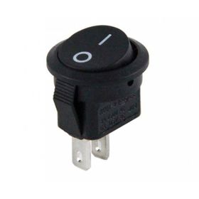 Powermaster IC-134E Mini Yuvarlak 2 Pin Işıksız ON-OFF Anahtar