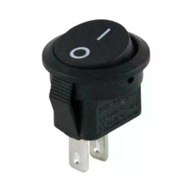 Powermaster IC-134E Mini Yuvarlak 2 Pin Işıksız ON-OFF Anahtar