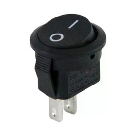 Powermaster IC-134E Mini Yuvarlak 2 Pin Işıksız ON-OFF Anahtar