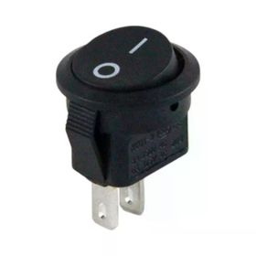 Powermaster IC-134E Mini Yuvarlak 2 Pin Işıksız ON-OFF Anahtar
