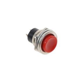 Powermaster IC-180 Yuvarlak 16 mm Kırmızı Metal Buton