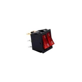 Powermaster Işıklı Kırmızı İkili Soba Anahtarı