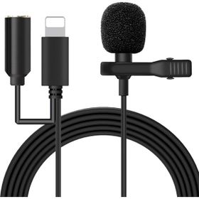 Powermaster JH-041-A Siyah Cep Telefonu Ligthning Girişli Youtuber Yaka Mikrofonu