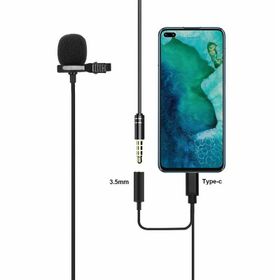 Powermaster JH-042-A Cep Telefonu için Type-C Girişli Youtuber Yaka Mikrofonu