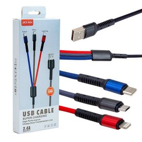 Powermaster JKX-44 Usb To Mıcro Usb Type-c Lıghtnıng 3'lü 2.4 Amper Sarj Kablosu