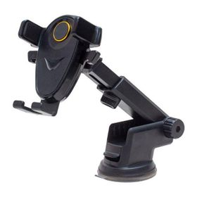Powermaster JX-007 Vantuzlu Boy Ayarlı Siyah Araç İçi Telefon Tutucu