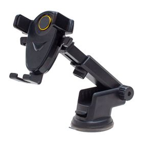 Powermaster JX-007 Vantuzlu Boy Ayarlı Siyah Araç İçi Telefon Tutucu