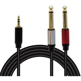 Powermaster Magicvoice LD360 3.5 mm Stereo Erkek 2x6.3 mm Mono Erkek 1.5 m Kablo