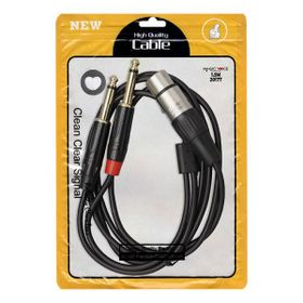 Powermaster Magicvoice LD369A 3.5 mm Canon Erkek 6.3 mm Mono Erkek 1.5 Metre Kablo