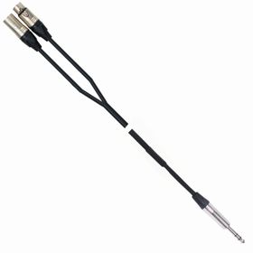 Powermaster Magicvoice lD390A Canon Erkek Dişi + 6.3 mm Stereo Erkek 1.5 Metre Kablo