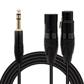 Powermaster Magicvoice lD390A Canon Erkek Dişi + 6.3 mm Stereo Erkek 1.5 Metre Kablo