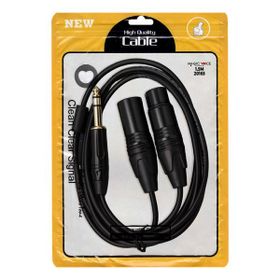 Powermaster Magicvoice lD390A Canon Erkek Dişi + 6.3 mm Stereo Erkek 1.5 Metre Kablo