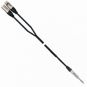 Powermaster Magicvoice lD390A Canon Erkek Dişi + 6.3 mm Stereo Erkek 1.5 Metre Kablo