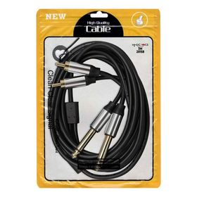 Powermaster Magicvoice LD398 2X6.3 mm Mono Erkek 2XRCA Erkek 3 Metre Kablo