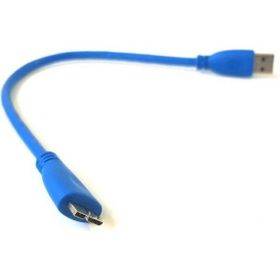 Powermaster Mavi 25 cm USB 3.0 Taşınabilir Harddisk HDD Kablosu