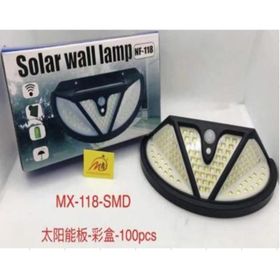 Powermaster MX-118 118 SMD Ledli Hareket Sensörlü Üç Modlu Solar Duvar Lambası
