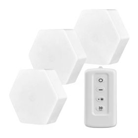 Powermaster MX-359 3'lü Altıgen Kumandalı Pilli Dokunmatik Tezgah Altı Led Aydınlatma