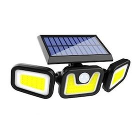 Powermaster MX-W771B Sensörlü 3 Modlu 90 Cob Ledli Solar Aydınlatmalı Duvar Lambası