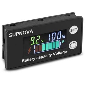 Powermaster Pil Kapasite Göstergesi Kurşun Asit Lityum Voltmetre Gerilim Ölçer