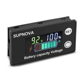Powermaster Pil Kapasite Göstergesi Kurşun Asit Lityum Voltmetre Gerilim Ölçer