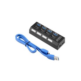 Powermaster PM-11365 30 cm 4 Port Anahtarlı 3.0 Hub Çoklayıcı USB Kablo