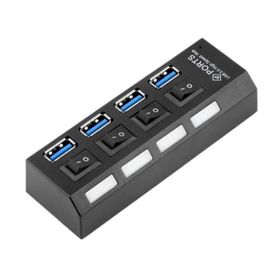 Powermaster PM-11365 30 cm 4 Port Anahtarlı 3.0 Hub Çoklayıcı USB Kablo