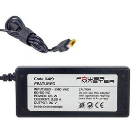 Powermaster PM-11419 20 V 3.25 A IBM-Lenovo USB Tip Uç Notebook Adaptör