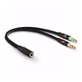 Powermaster PM-1444 20 cm Kulaklık Mikrofon Çevirici Ayırıcı Kablo