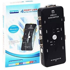 Powermaster PM-15166 4 Port Kablolu Usb Manuel Kwm Switch