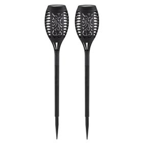 Powermaster PM-15940 Alevli 12 Ledli Solar Bahçe Aydınlatma 2'li Paket