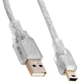 Powermaster Pm-16731 Şeffaf 5 mt Usb 2.0 Am Mini 5 Pin Kablo