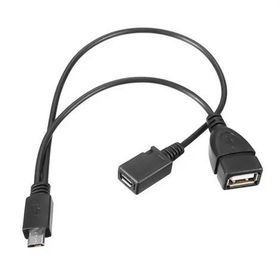 Powermaster PM-17971 Dişi Micro Erkek-Dişi Y OTG 20 cm USB Kablo