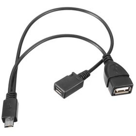 Powermaster PM-17971 Dişi Micro Erkek-Dişi Y OTG 20 cm USB Kablo