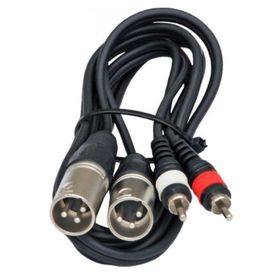 Powermaster PM-17973 2 XLR Dişi 2 RCA 3 Metre Erkek Kablo