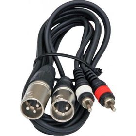 Powermaster PM-17973 2 XLR Dişi 2 RCA 3 Metre Erkek Kablo