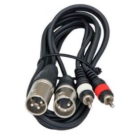 Powermaster PM-17973 2 XLR Dişi 2 RCA 3 Metre Erkek Kablo