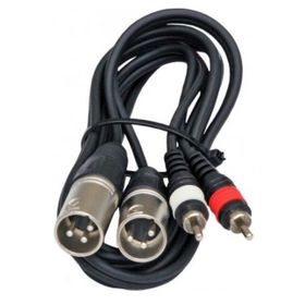 Powermaster PM-17973 2 XLR Dişi 2 RCA 3 Metre Erkek Kablo