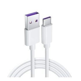 Powermaster PM-18299 Beyaz 5A Hızlı Şarj Destekli Type-C Şarj ve Data USB Kablo