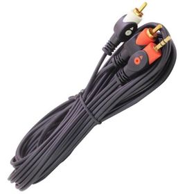 Powermaster PM-1943 2RCA - 3.5 mm Stereo 5 mt Erkek Kablo