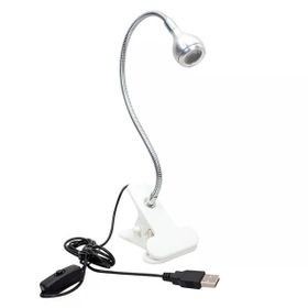 Powermaster PM-20042 COB LED Akrobat Mandallı USB 6500K Beyaz Masa Lambası