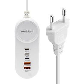 Powermaster PM-20659 25W 2 Type-C + 2 USB Şarj Adaptörü