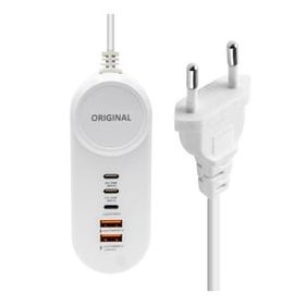 Powermaster PM-20659 25W 2 Type-C + 2 USB Şarj Adaptörü