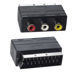 Powermaster PM-2067 Scart Erkek RCA Dişi Ara Mini Adaptör