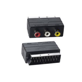 Powermaster PM-2067 Scart Erkek RCA Dişi Ara Mini Adaptör