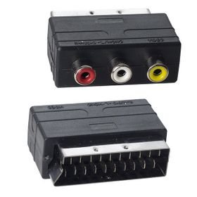 Powermaster PM-2067 Scart Erkek RCA Dişi Ara Mini Adaptör